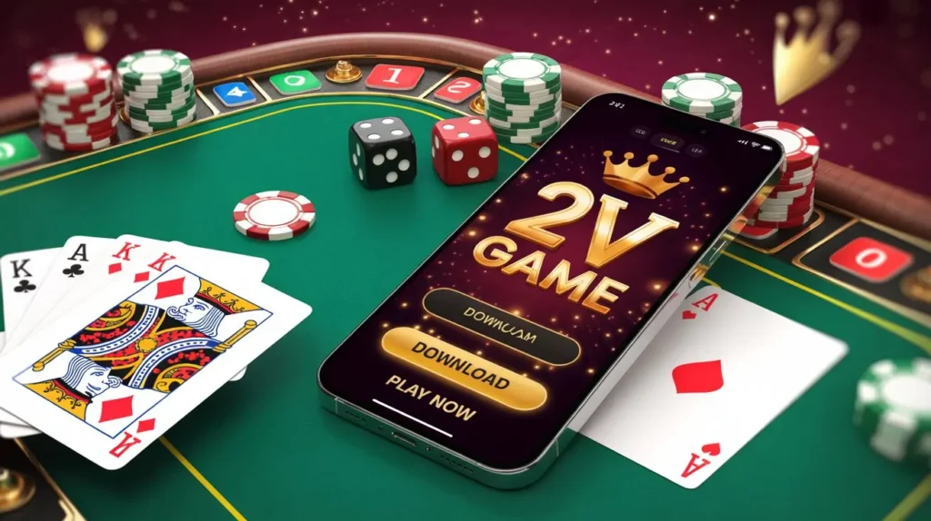 2V Game login and registration interface