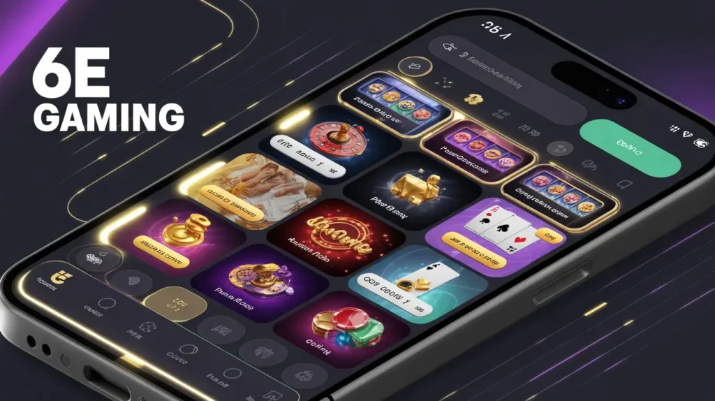6E Game Download APK 2026 Android earning app interface