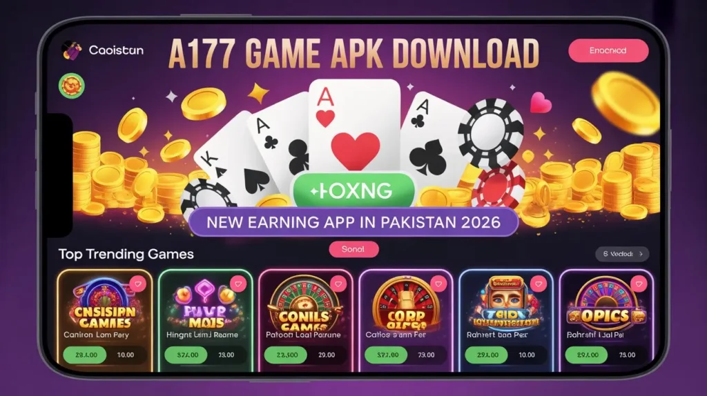 A177 game app interface on Android