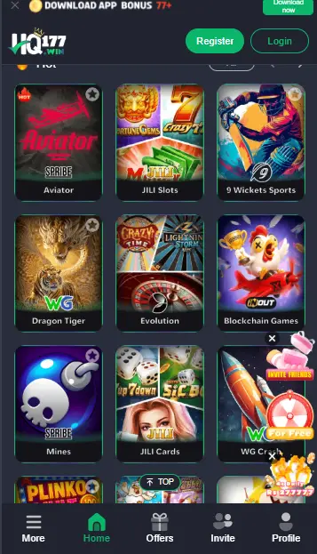 HQ177 Game mobile gameplay screen