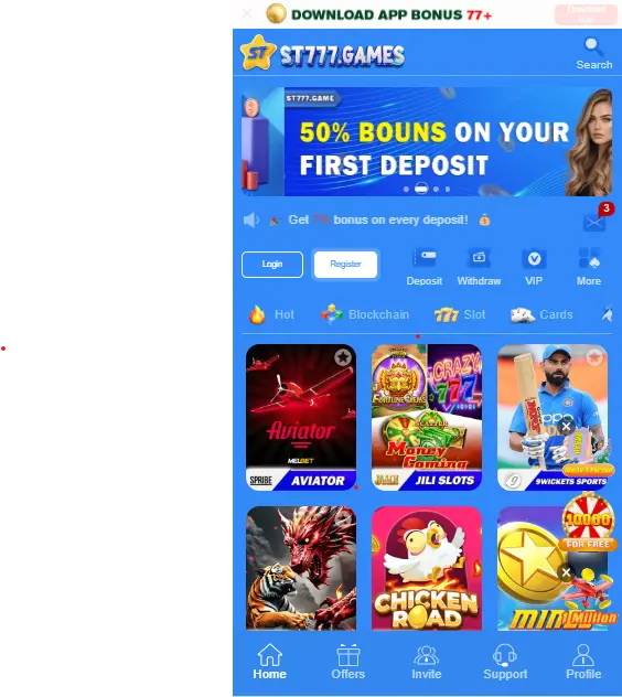 ST777 Game Teen Patti and Dragon Tiger gameplay