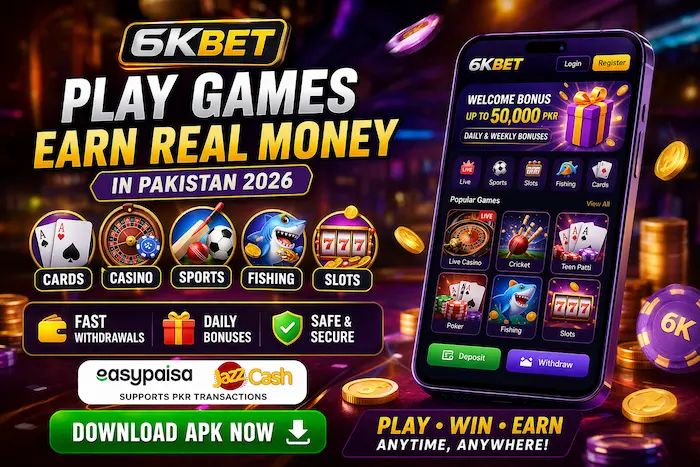 6KBet Game lucky spin wheel bonus rewards screen